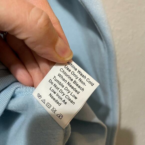 Collection Etc Christmas Blue Pre Shrunk Bird Embroidered Pullover Sweatshirt XL - Picture 6 of 7